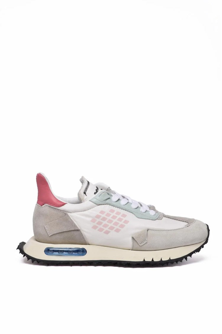 Be Positive Space Run Sneakers - White/Green