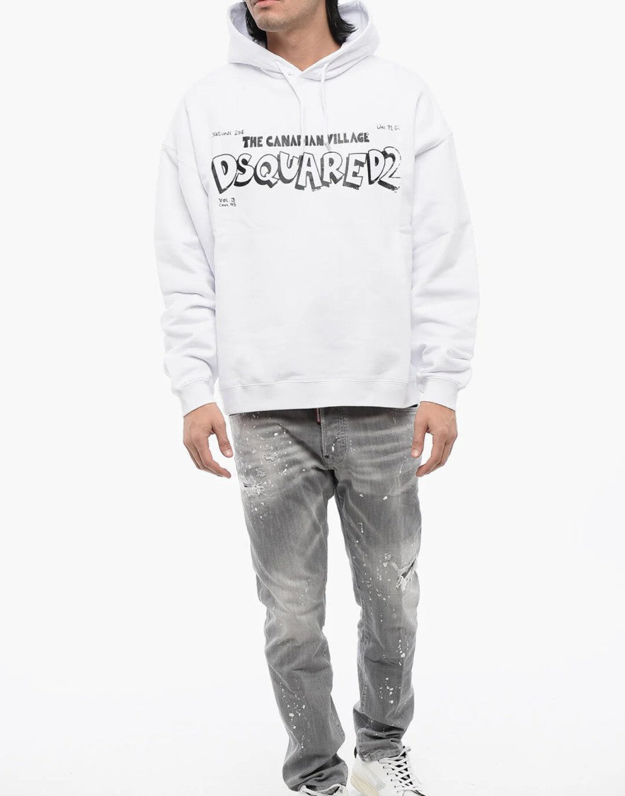 Dsquared2 Canadian Village Logo Oversize Hoodie