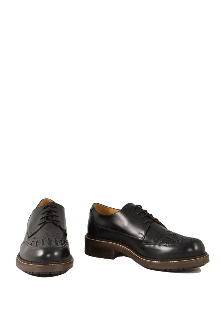 Testoni Bologna 1929 Rubber Sole Lace-Up Shoes - Black