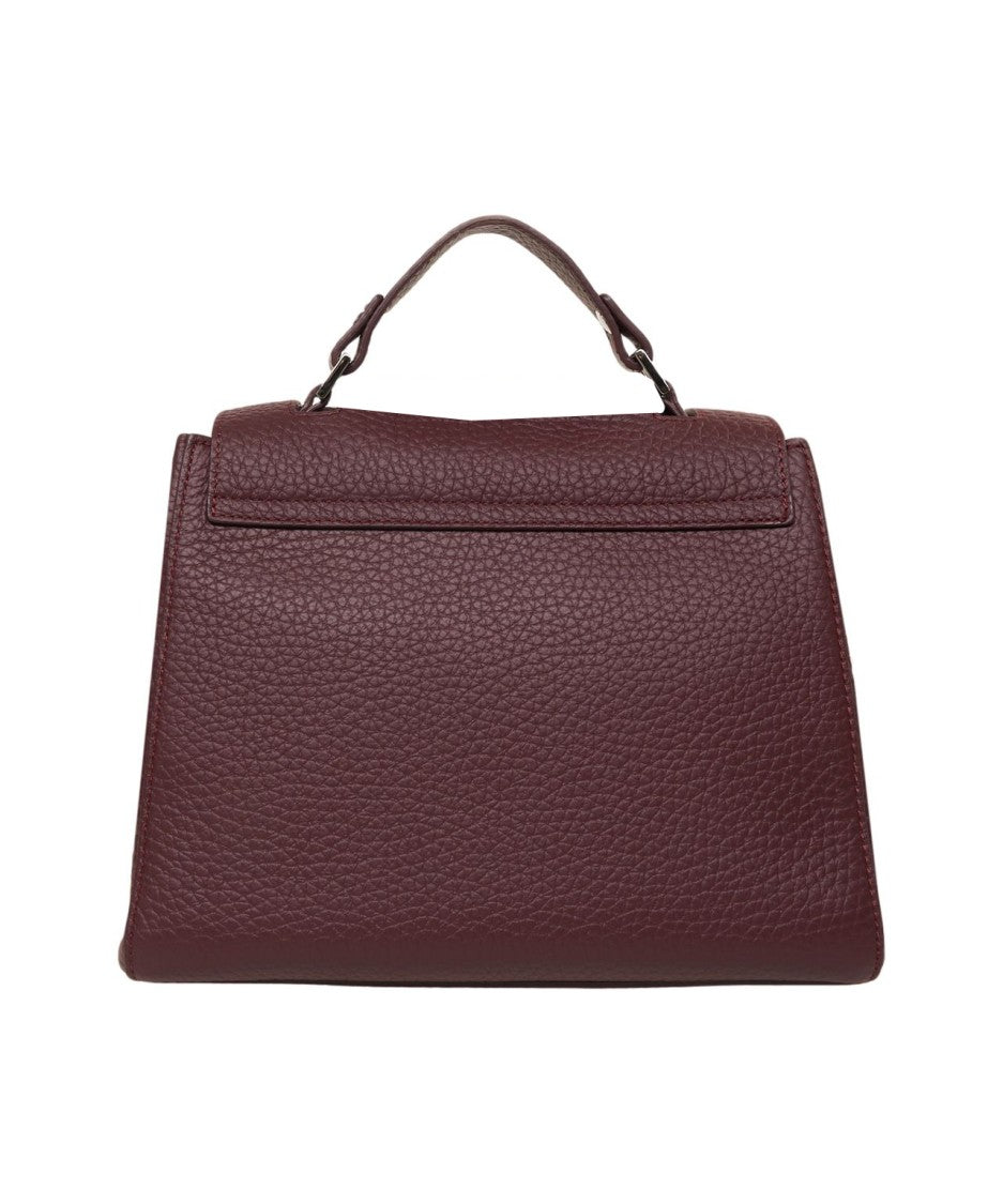 Orciani Refined Burgundy 'Sveva' Handbag