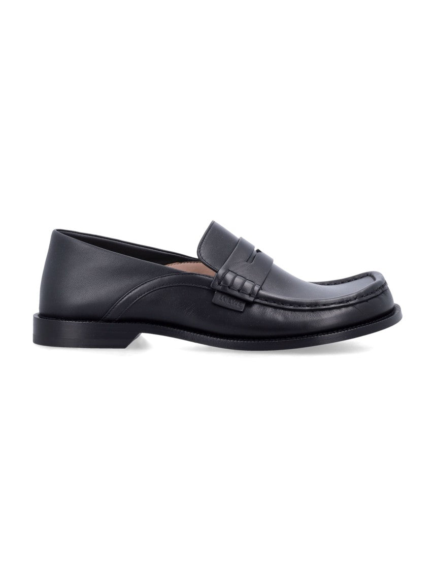 Loewe Campo Flap Loafer In Waxy Calfskin