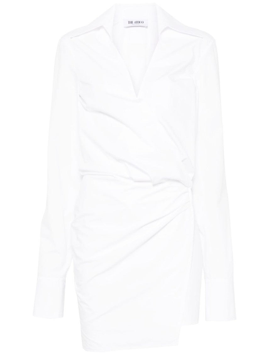 The Attico Deep V-Neck Mini Dress