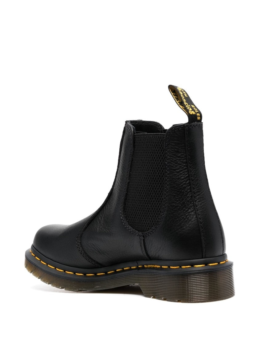 Dr. Martens Smooth Leather Ankle Boot With Elastic Side Panels