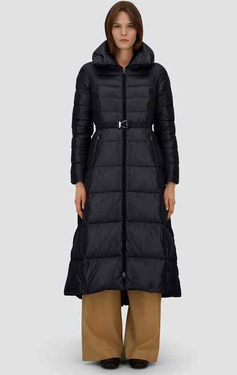 Herno Long Ultralight Jacket With Striped Quilting