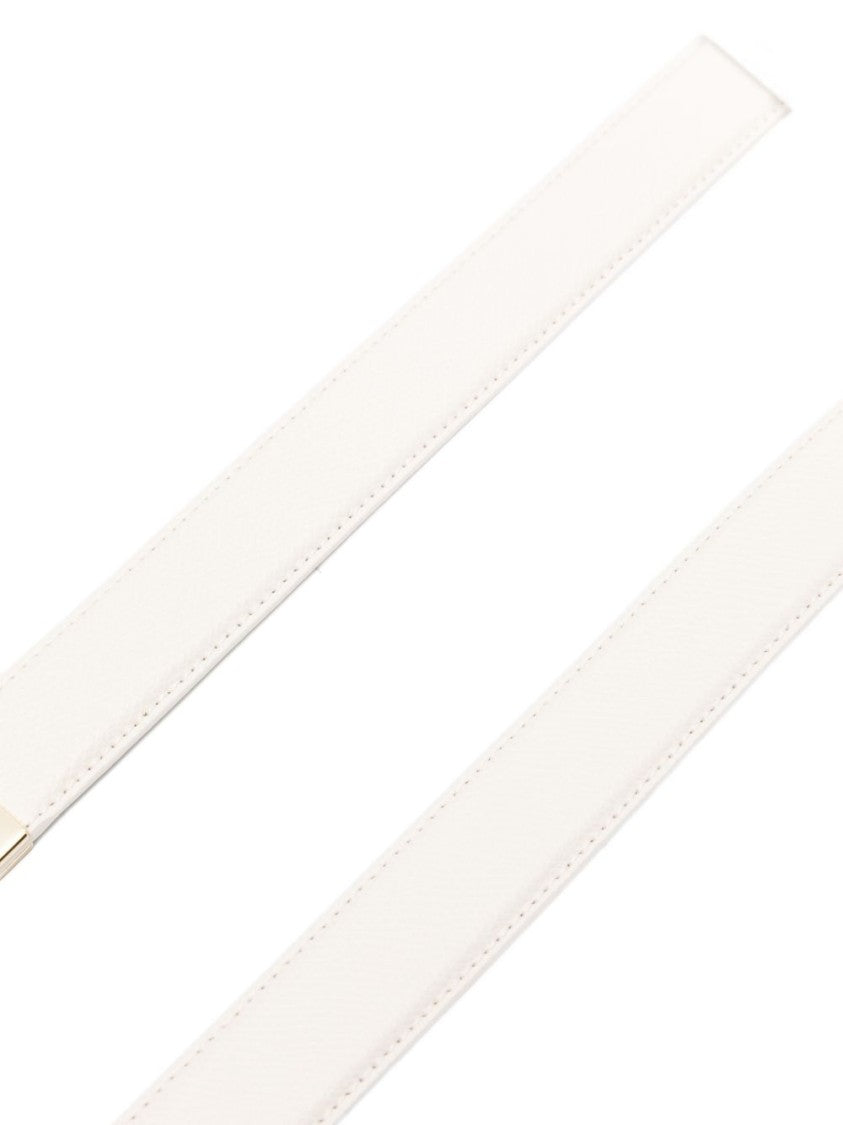 Furla Ivory Logo Buckle Belt