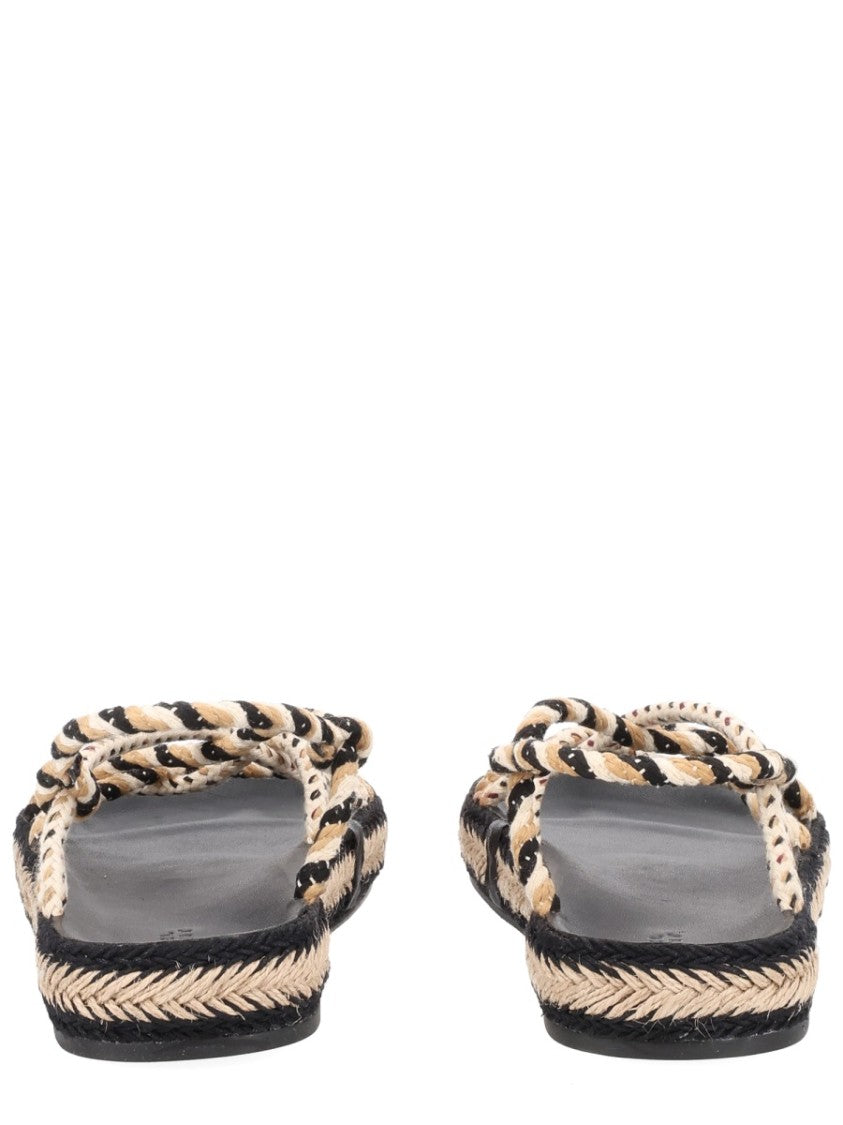 Isabel Marant Kitza Cotton Braided Strap Sandals