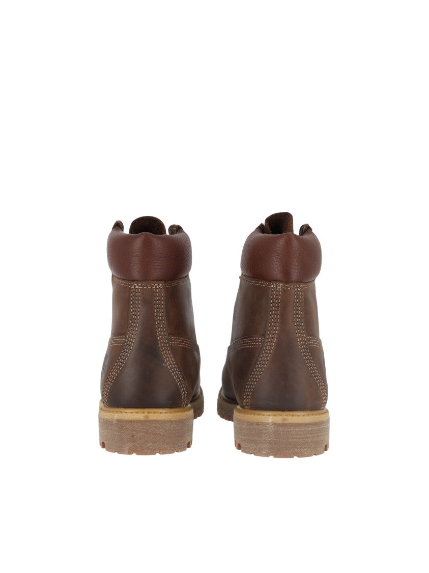 Timberland Brown Premium 6-Inch Waterproof Lace-Up Boots