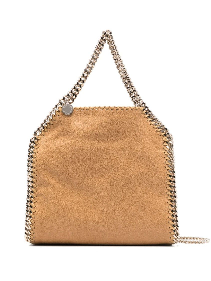 Stella Mccartney Geometric Brown Bag With Magnetic Fastening And Chain Strap