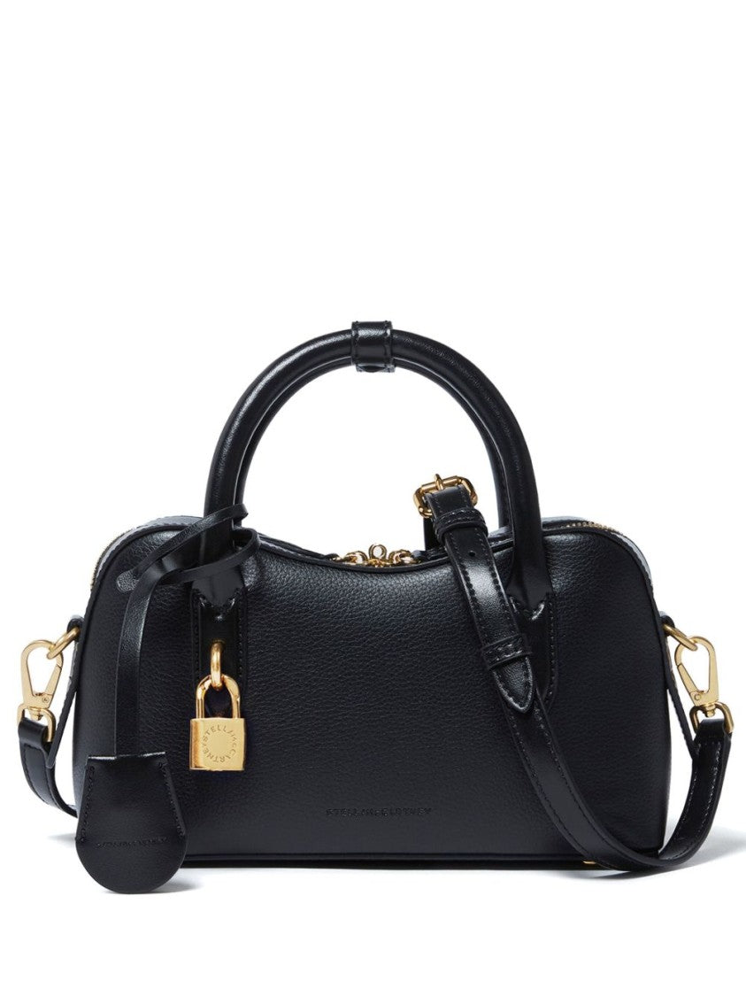 Stella Mccartney Black Double Top Handle Shoulder Bag