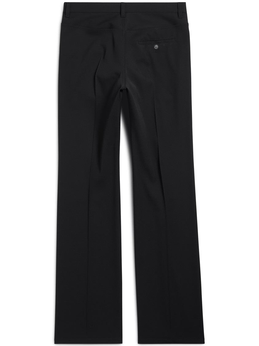 Balenciaga Black Tailored Straight-Leg Structured Pants