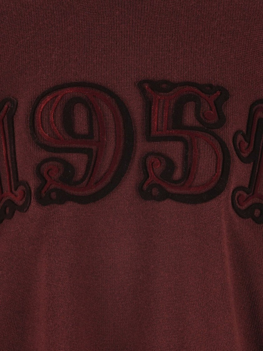 Max Mara Relaxed Fit Camel Knit Sweater With Classic Round Neckline