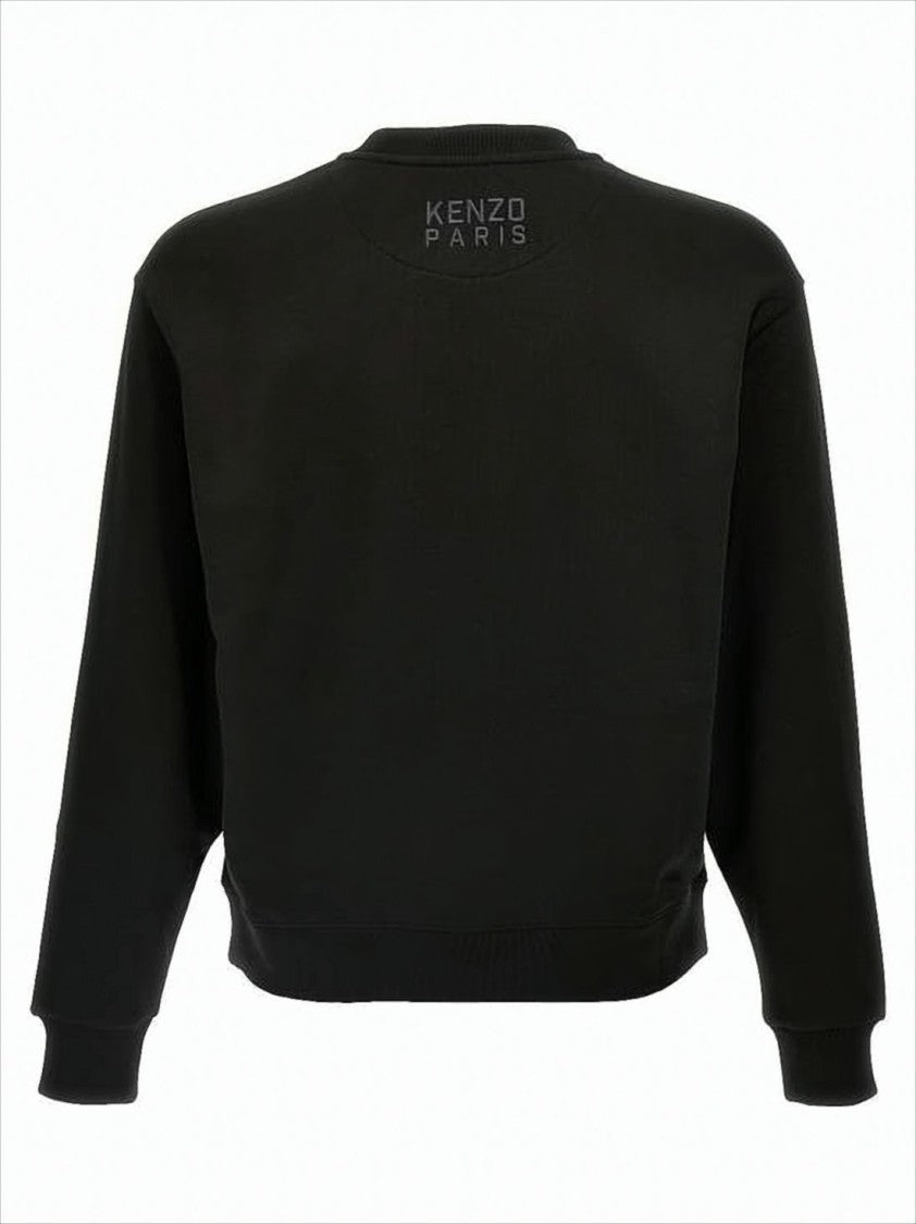 Kenzo Long-Sleeve Sweatshirt With Embroidered Tiger Emblem