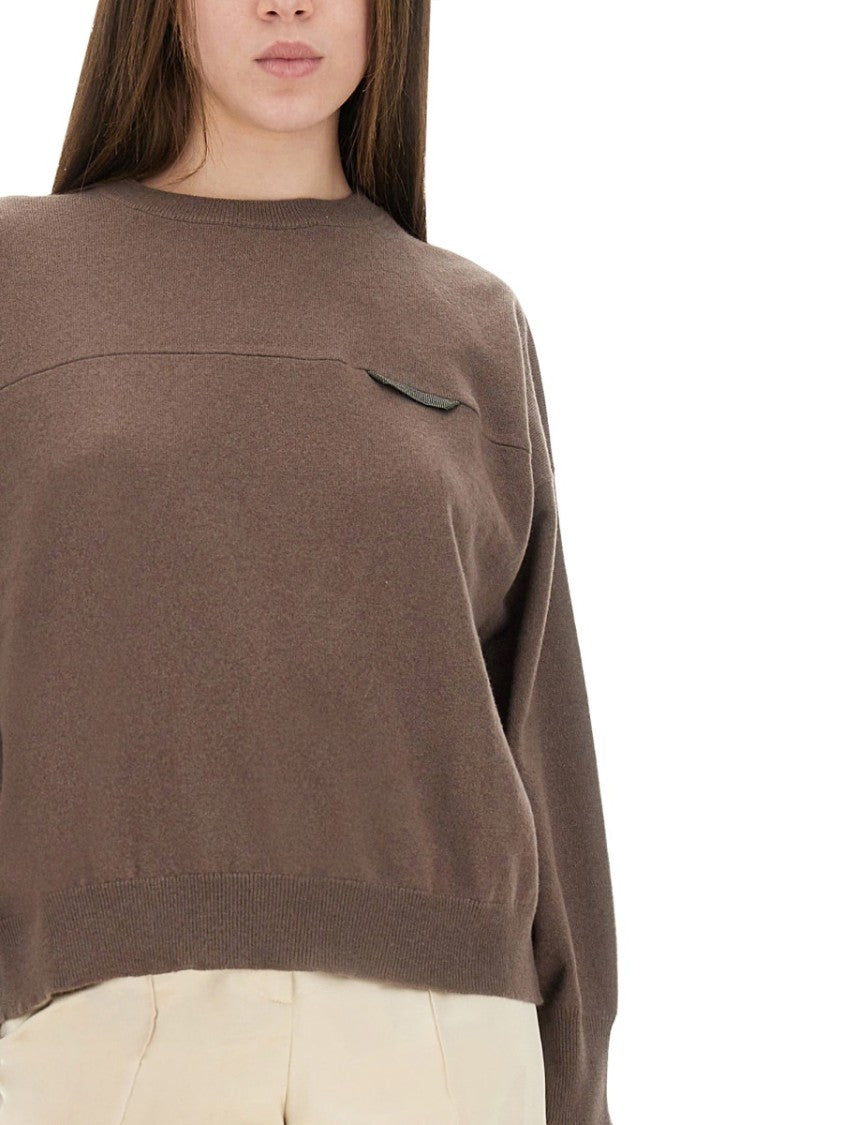 Brunello Cucinelli Relaxed-Fit Cashmere Sweater With Classic Silhouette