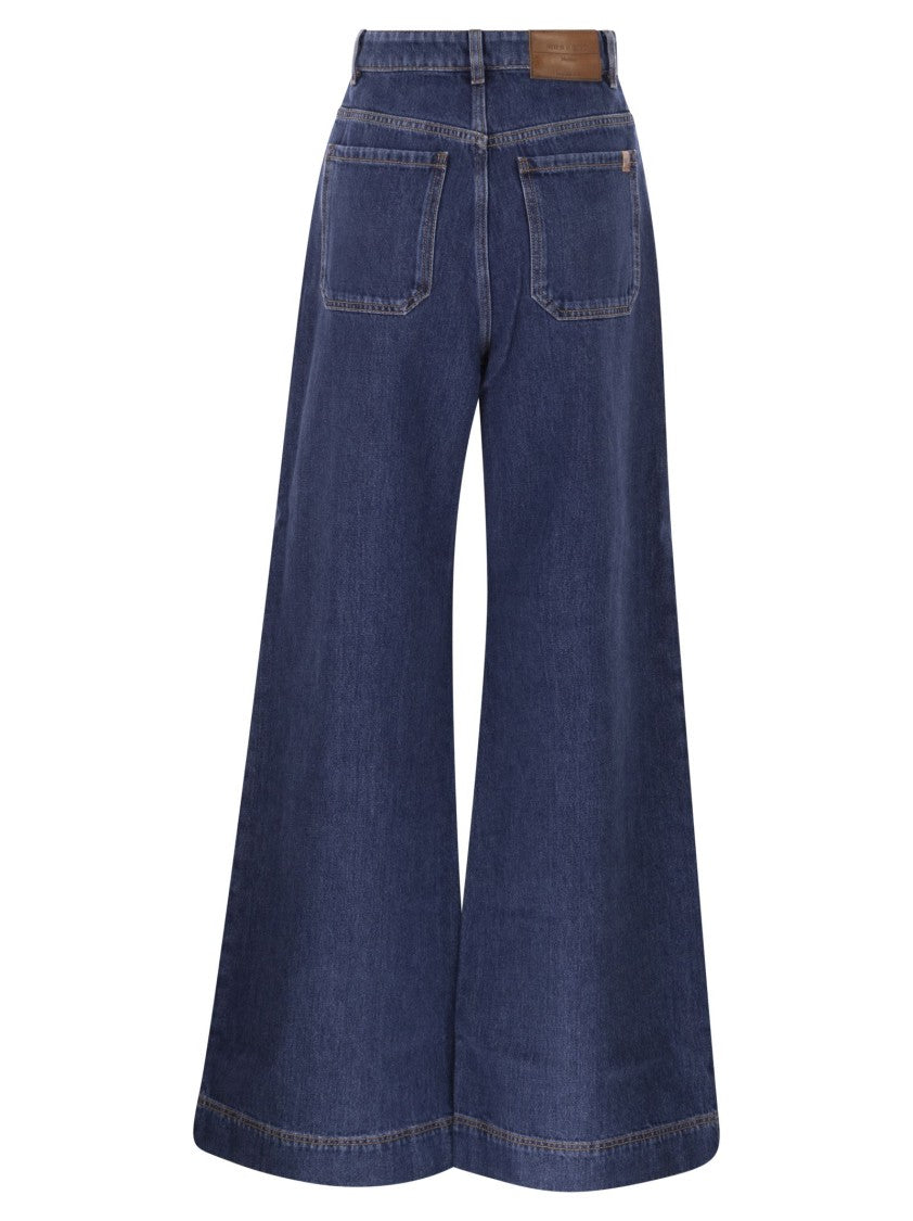 Max Mara Ciro - Wide Leg Jeans In Cotton Denim