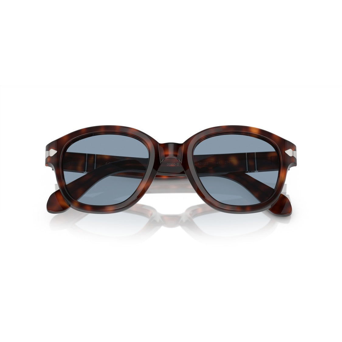 Persol 0Po0060s Rounded Tortoiseshell Sunglasses With Silver Arrow Detail