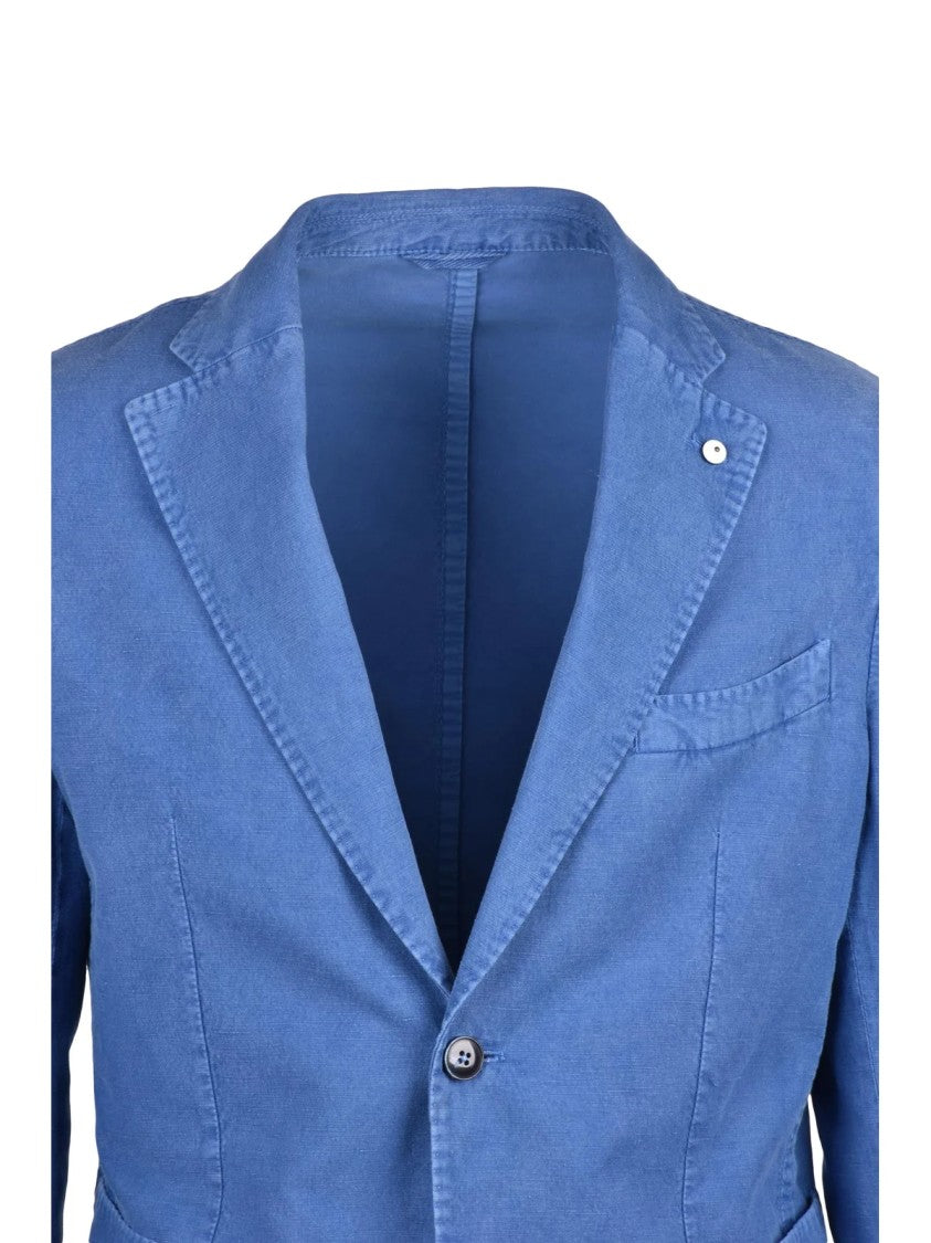 L.B.M. 1911 Cotton Linen Jacket - Blue