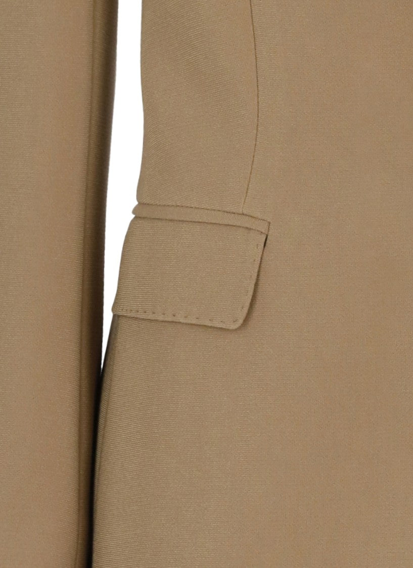Alberto Biani Beige Tailored Single-Breasted Blazer