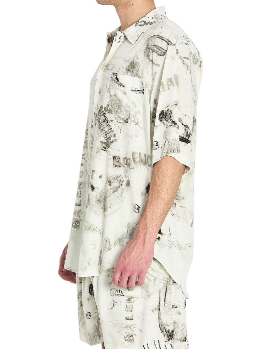 Balenciaga Relaxed Fit Short-Sleeve Shirt