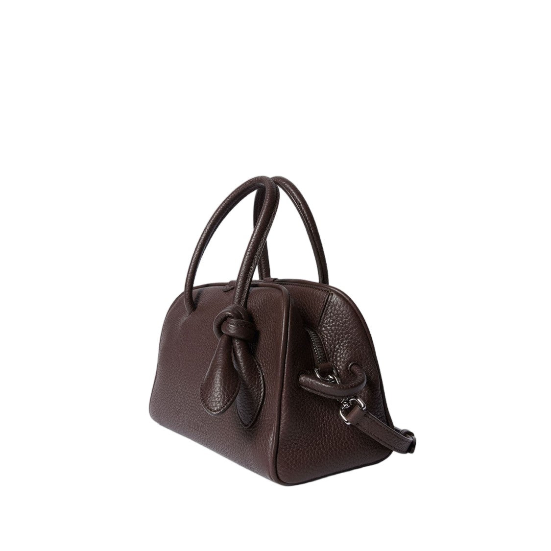 Jacquemus Structured Brown Leather Il Piccolo Turismo Handbag