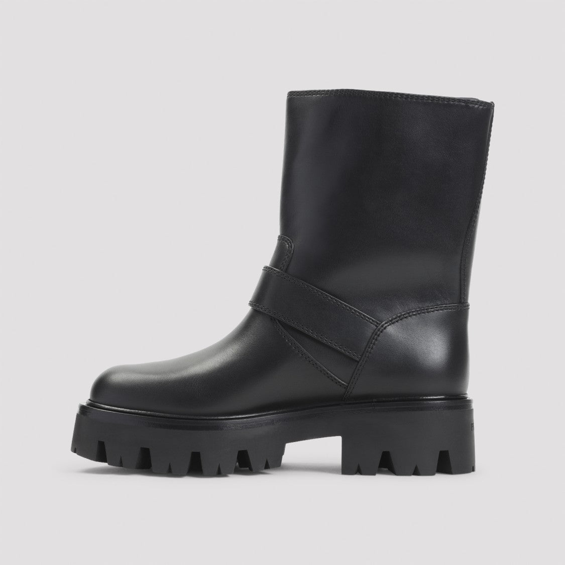 Prada Ankle Boots With Smooth Leather Upper And Chunky Sole