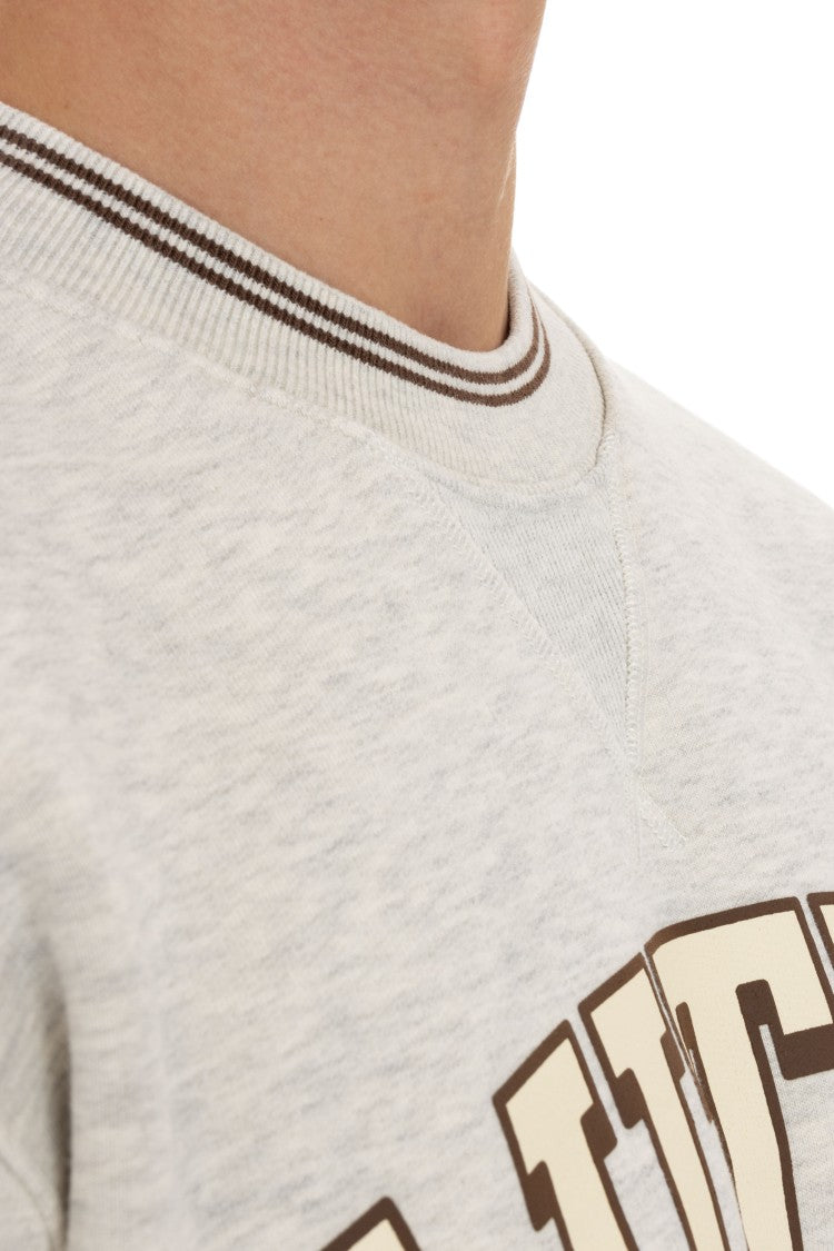 Autry Cotton Crewneck Sweatshirt With Logo