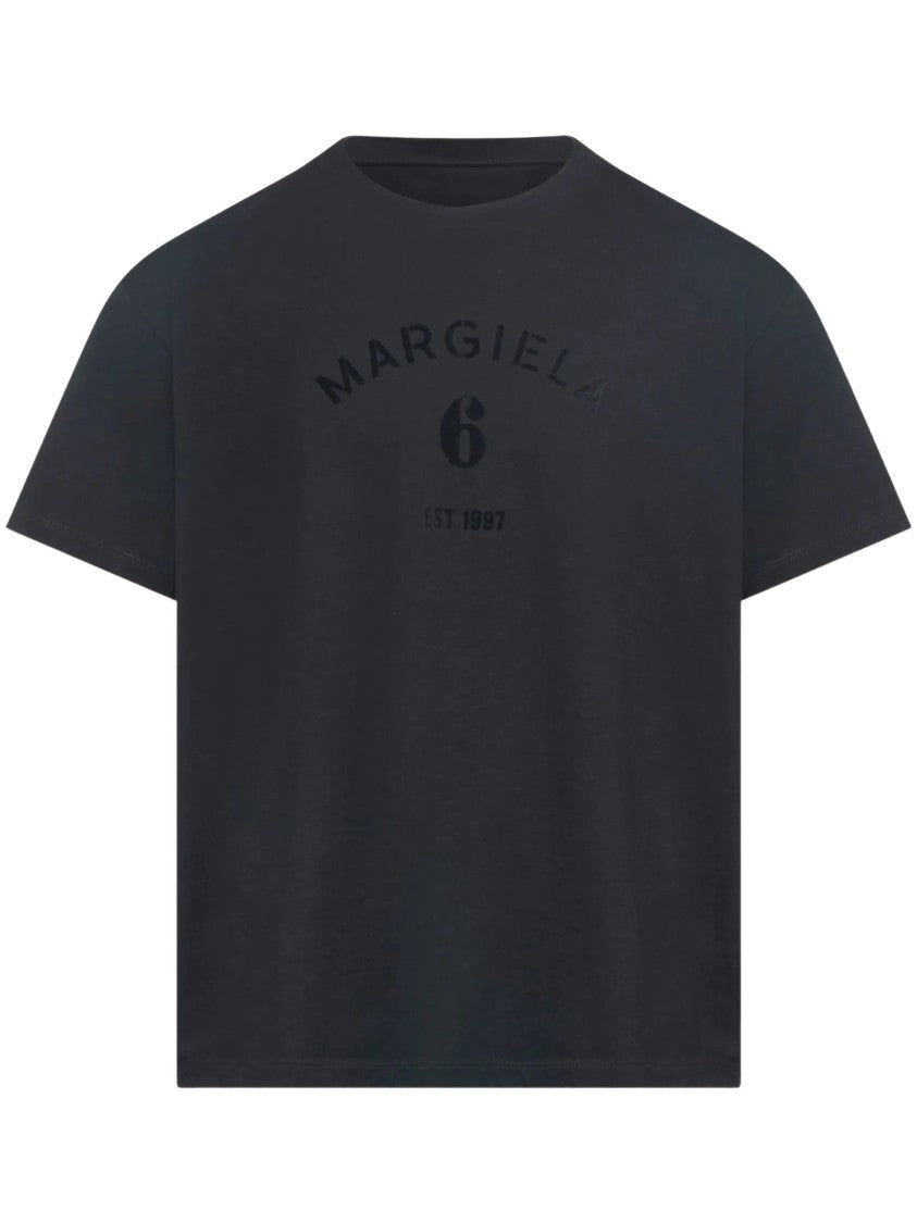 Mm6 By Maison Margiela Black Mannequin-Print T-Shirt