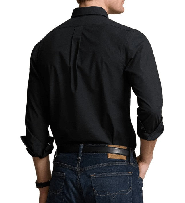 Polo Ralph Lauren Polo Black Shirt With Button-Down Collar