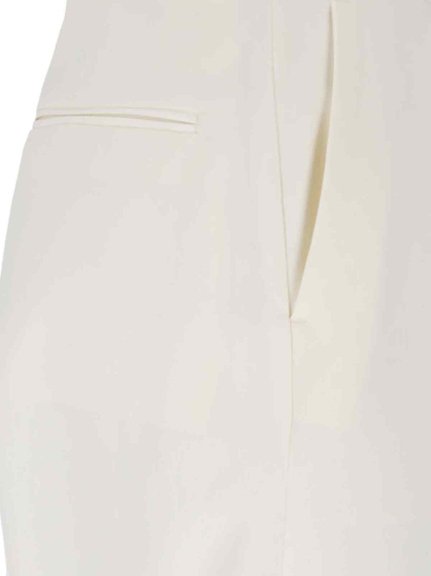 Mm6 By Maison Margiela Straight Trousers – White