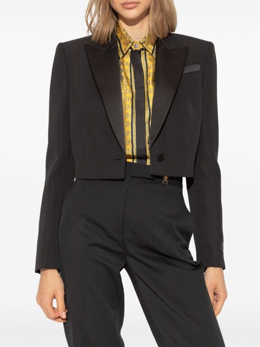 Versace Cropped Black Jacket