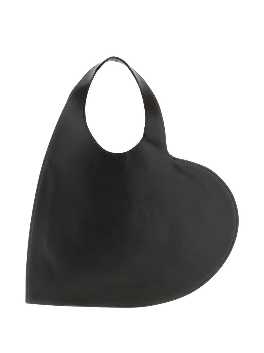 Coperni Black Minimalist Heart Shape Top Bag