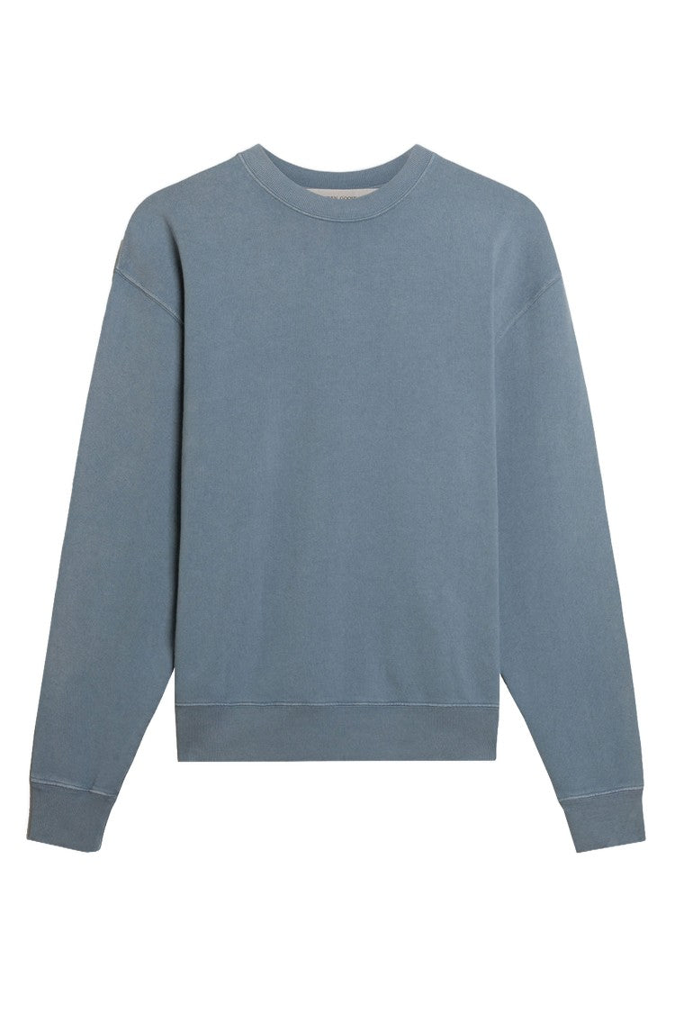 Golden Goose Light Blue Boxi Logo Patch Sweatshirt