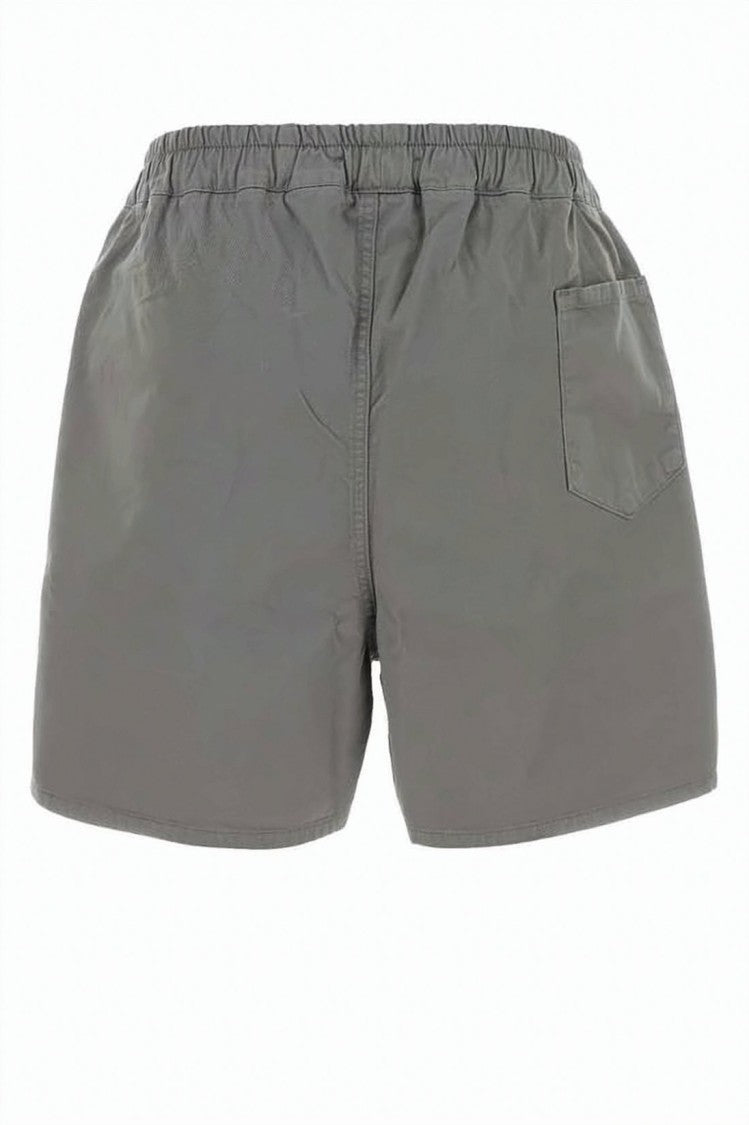 Gimaguas Relaxed-Fit Grey Cotton Shorts With Subtle Logo