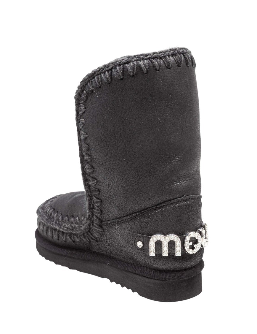 Mou Black/Grey Eskimo 24 Leather Boot