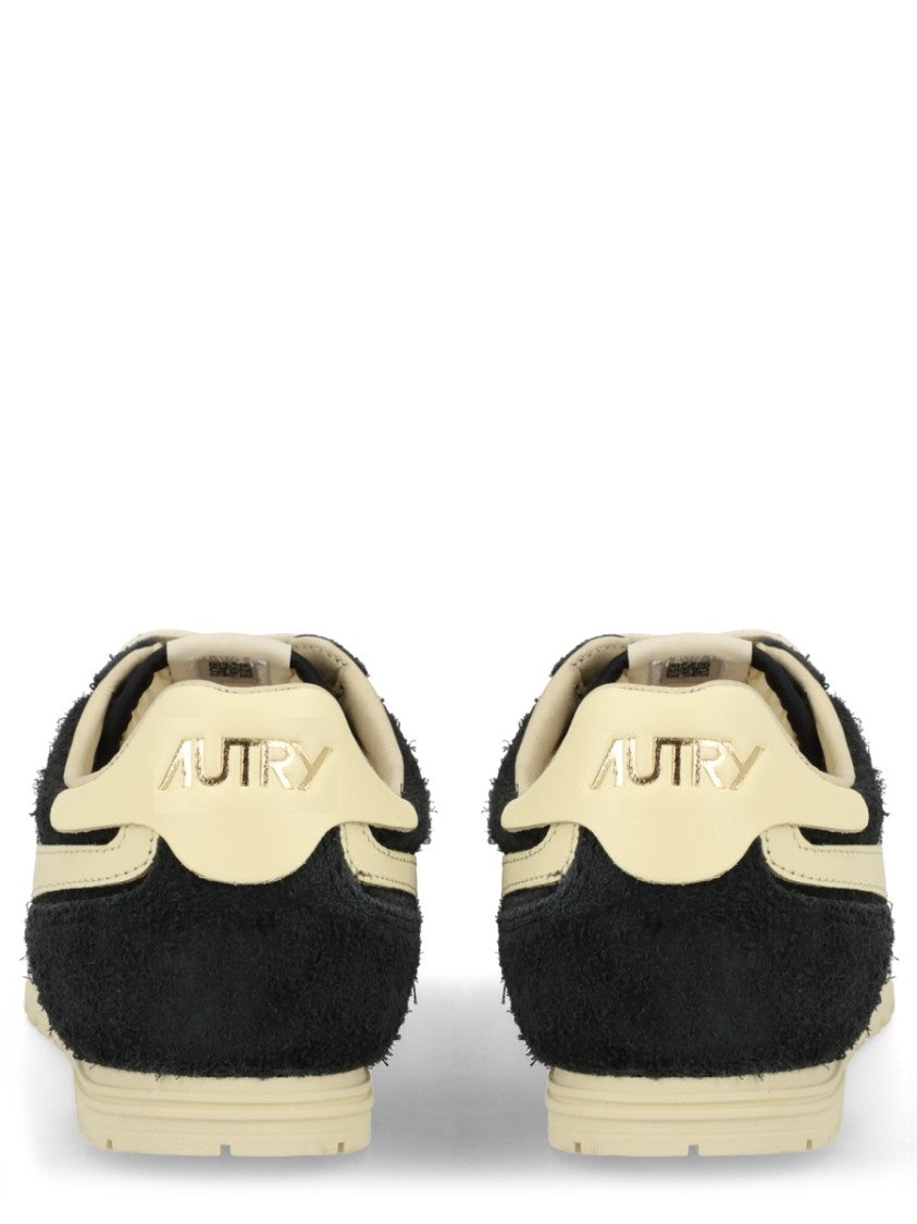 Autry Windspin Retro Black Suede Sneakers