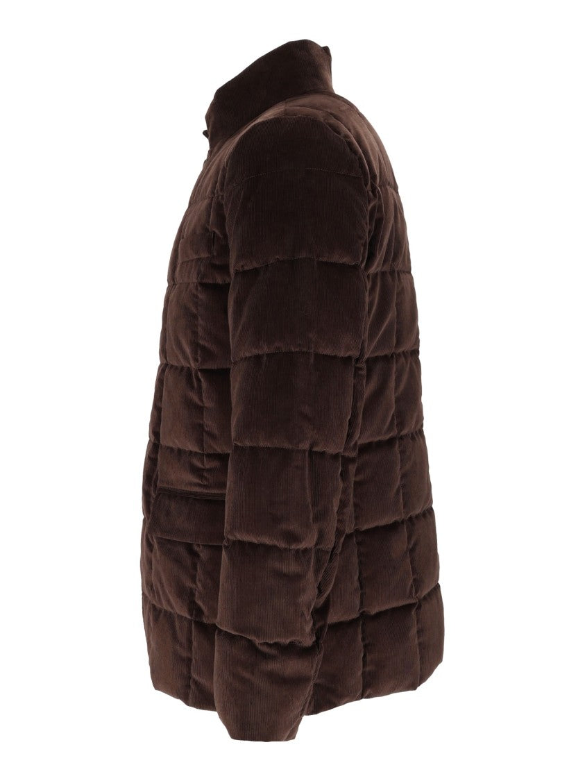 Fay Quilted Down Stand-Up Collar Jacket