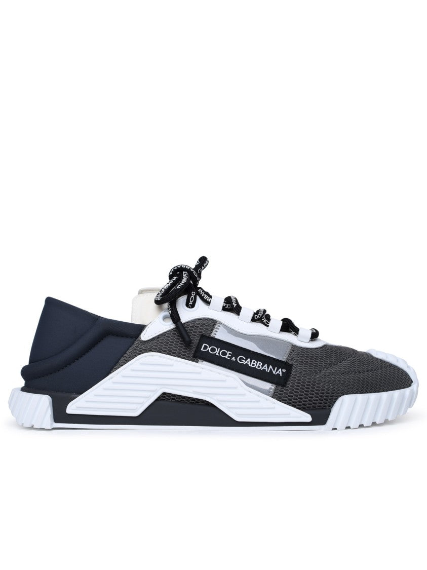 Dolce & Gabbana Ns 1 Grey Nylon Blend Sneakers