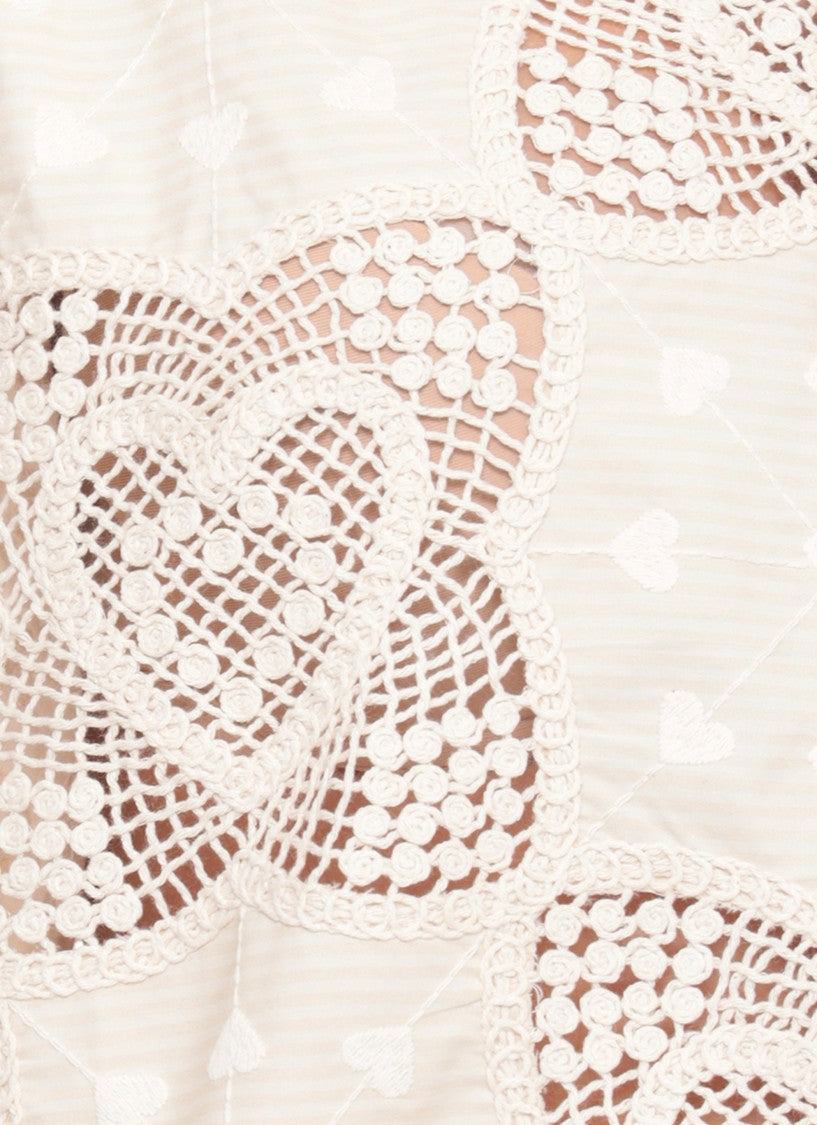 Zimmermann Ivory Wanderlust Lace Cotton Shirt