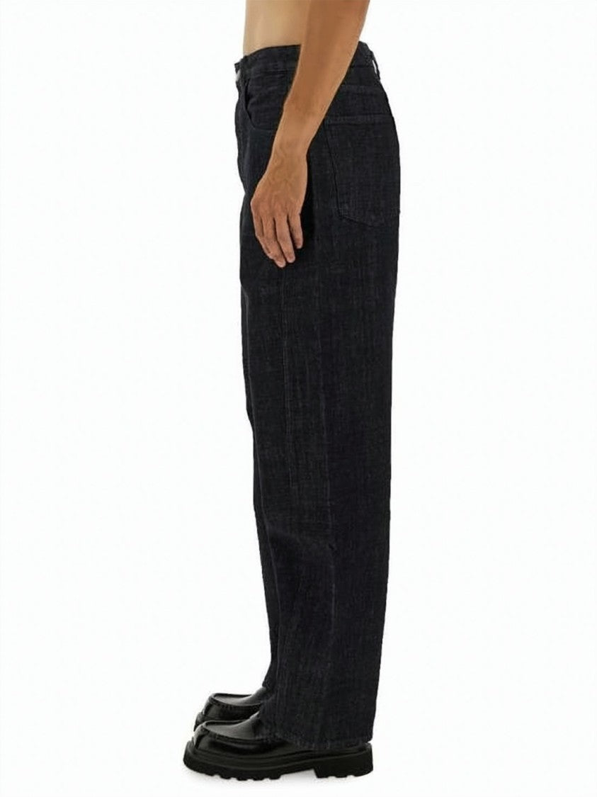 Jacquemus Loose Fit Indigo Denim Trousers
