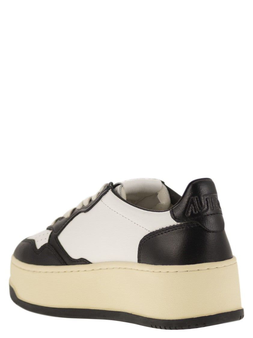 Autry Medalist Platform - Leather Trainers