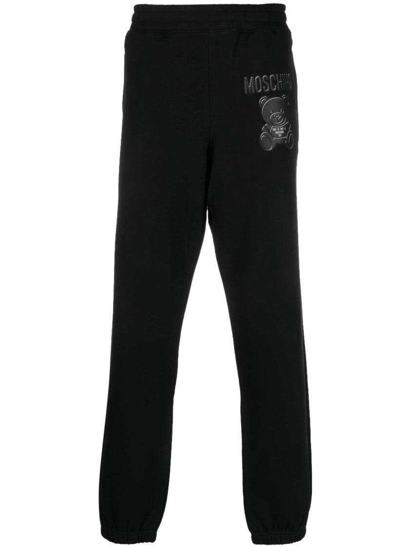 Moschino Relaxed-Fit Black Jersey Pants