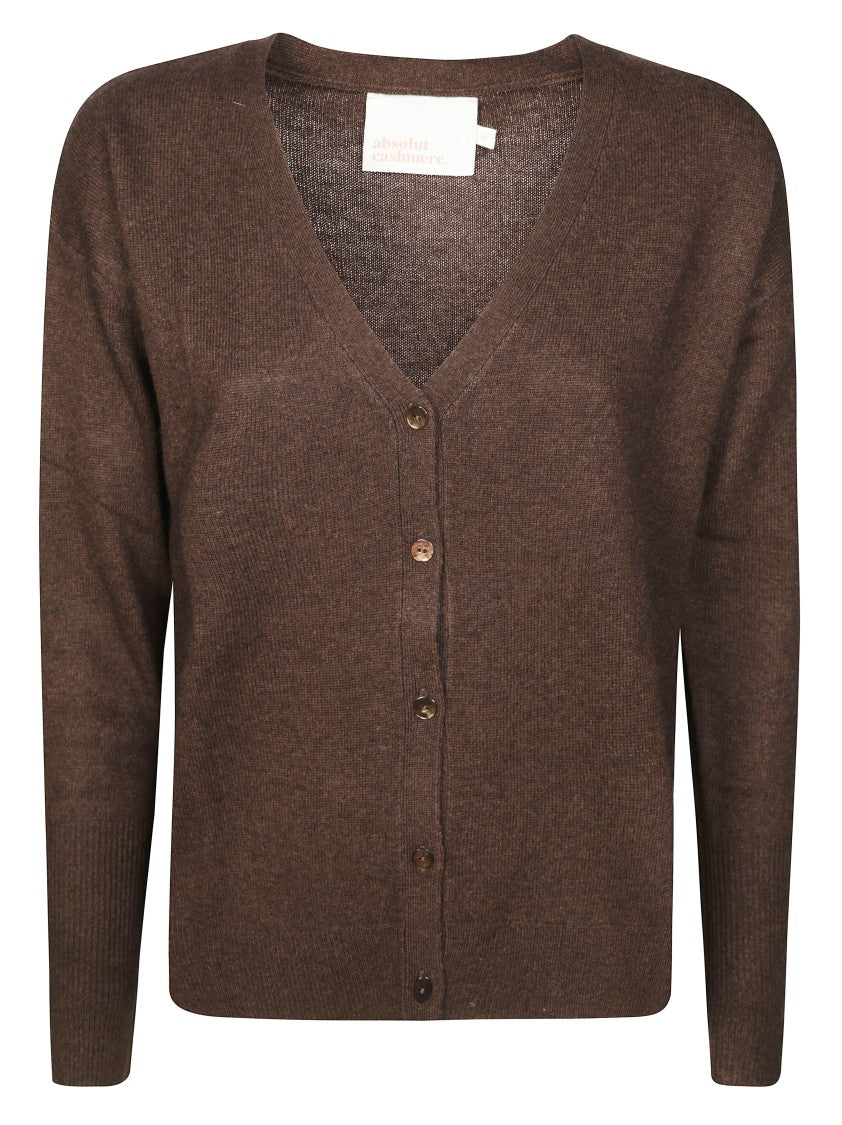 Absolut Cashmere Button-Down Cardigan With Side Slits
