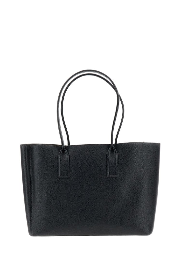 Marc Jacobs Black Pop J Mark Pebbled Leather Tote Bag