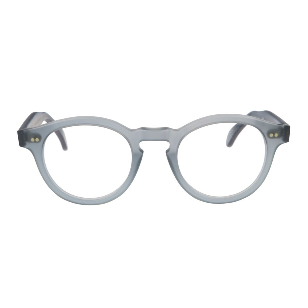 Kador Tony Rounded Translucent Grey Eyeglasses With Keyhole Bridge