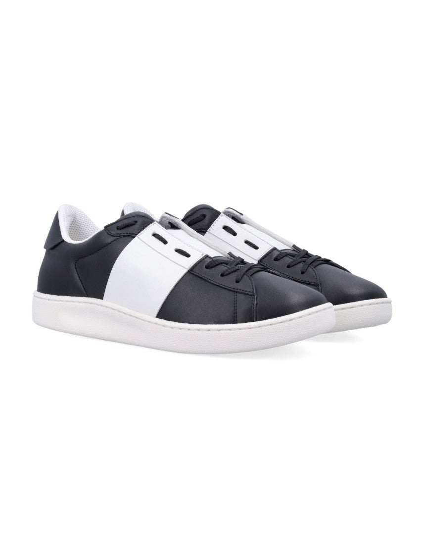 Valentino Garavani White Open Royco Vlogo Nappa Leather Sneakers