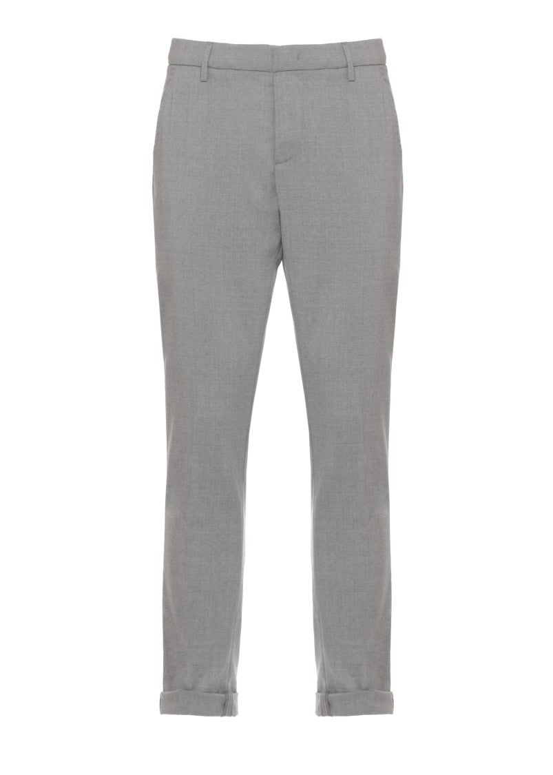 Dondup Grey Gaubert Wool Chino Pants
