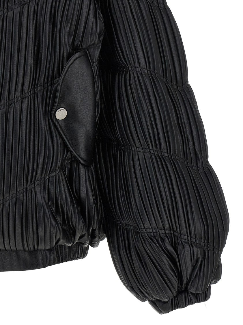 Rotate Birger Christensen Pleated Bomber Jacket