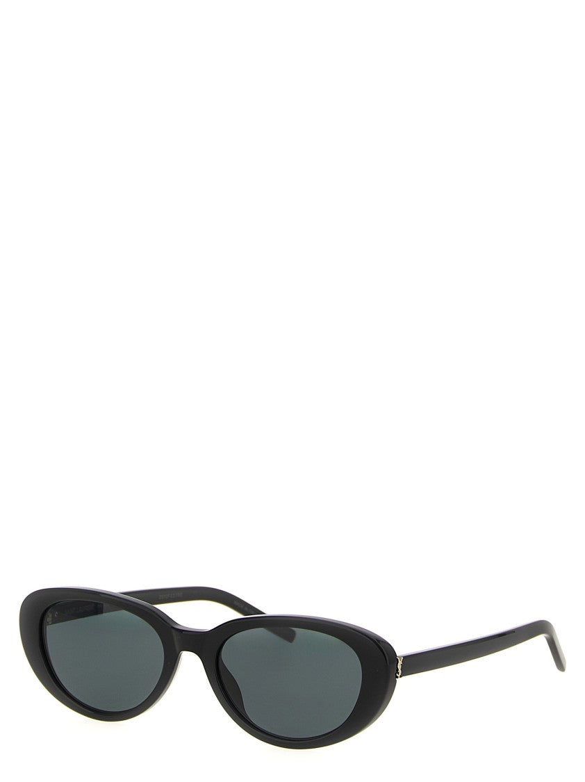 Saint Laurent Cat-Eye Acetate Frame Sunglasses With Dark Nylon Lenses