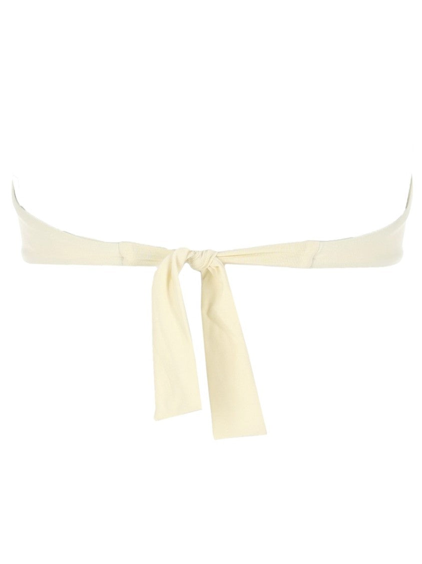 La Reveche Derya Strapless Bandeau Rosette Bikini Top