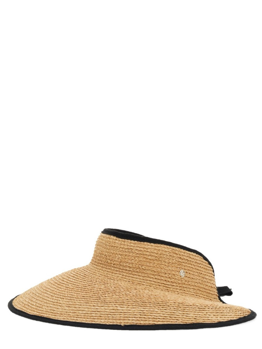 Helen Kaminski Never Woven Raffia Wide-Brim Visor Hat