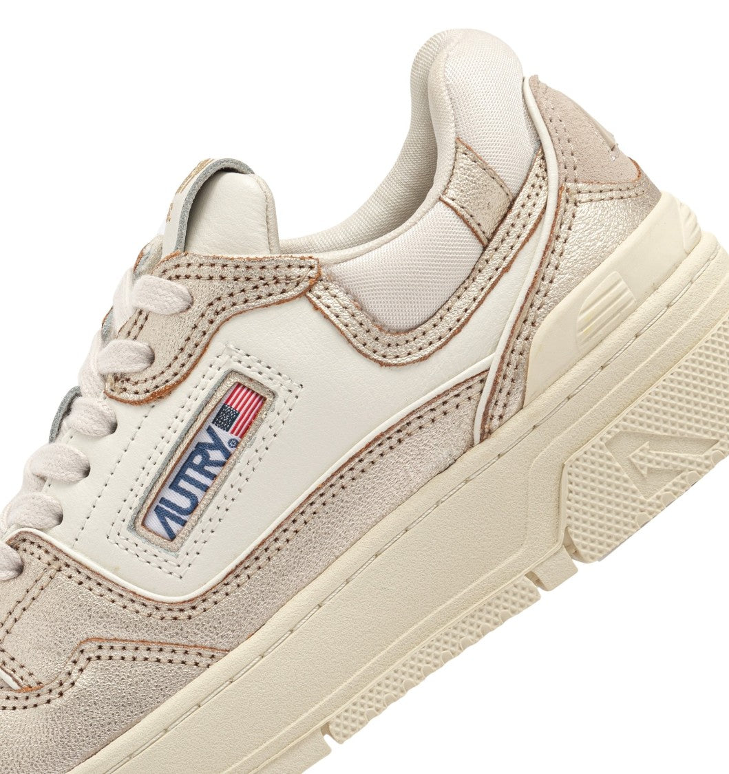 Autry Clc Lowmet Bot Wht Platinum Sneakers
